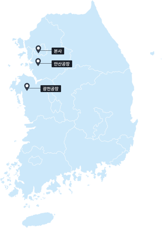삼성실리카겔 전국 지도